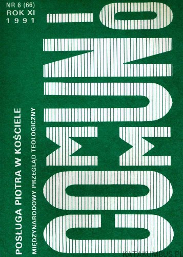 Posługa Piotra w Kościele / Communio nr 6(66) 1991