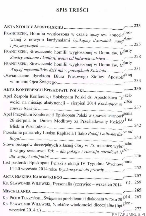 Kronika Diecezji Radomskiej nr 3 (91) 2014