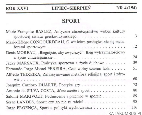 Sport / Communio nr 4(154) 2006