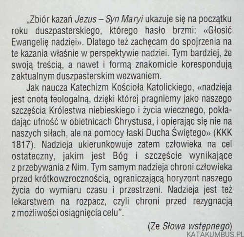 Jezus - Syn Maryi. Ks. WIESŁAW PIOTROWSKI
