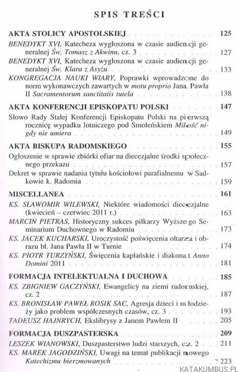 Kronika Diecezji Radomskiej nr 2 (78) 2011