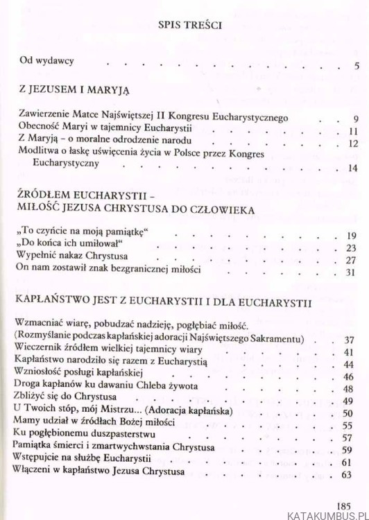 O Eucharystii. KARDYNAŁ JÓZEF GLEMP