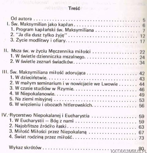 Św. Maksymilian wobec Eucharystii. O. JERZY DOMAŃSKI OFMConv