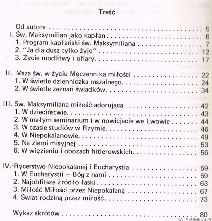Św. Maksymilian wobec Eucharystii. O. JERZY DOMAŃSKI OFMConv