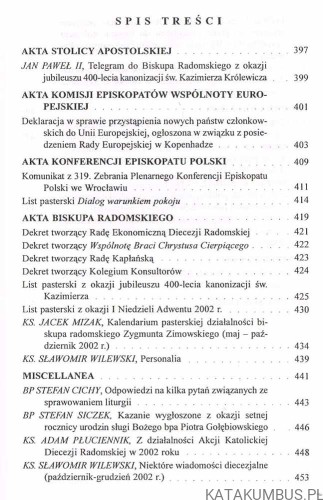 Kronika Diecezji Radomskiej nr 4 (44) 2002