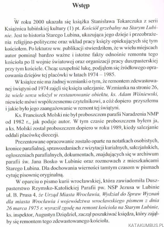 Zdewastowany kościół na górce. Ks. ADAM WIŚNIEWSKI SDB