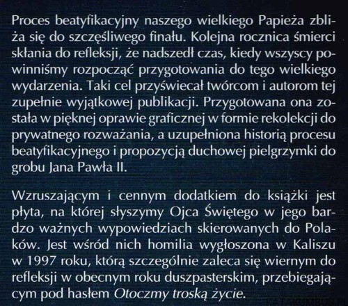 Przygotowanie do beatyfikacji Jana Pawła II. Rekolekcje. Ks. HENRYK ROMANIK