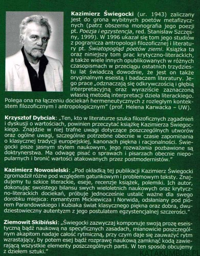 Od Romantyzmu do Postmodernizmu. KAZIMIERZ ŚWIEGOCKI