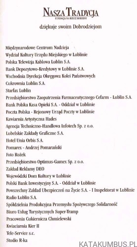 Nasza Tradycja. PRACA ZBIOROWA