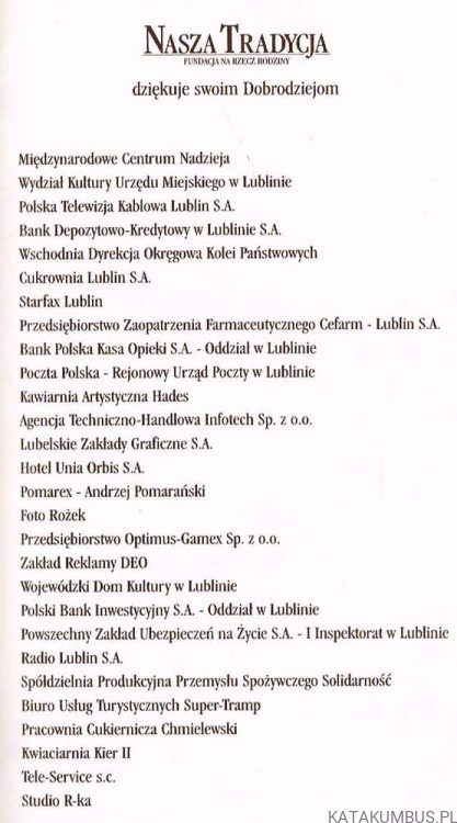 Nasza Tradycja. PRACA ZBIOROWA