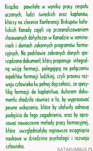 Integralna formacja kandydatów do kapłaństwa
