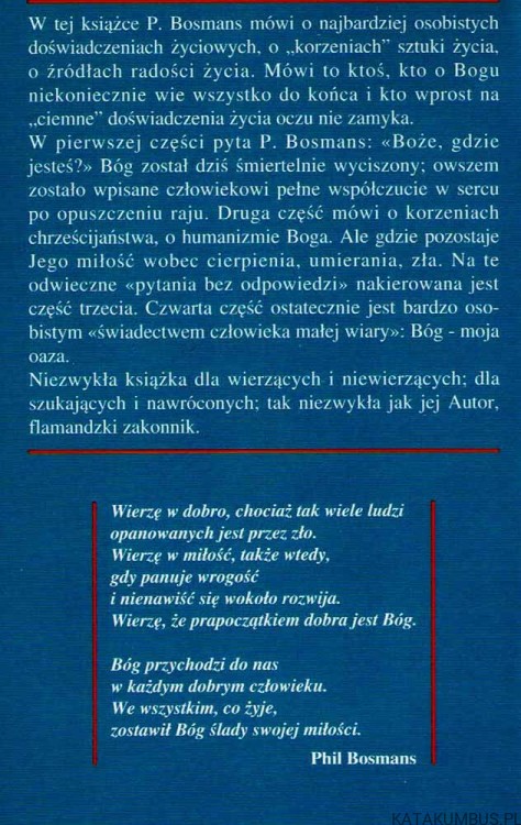 Bóg, któremu wierzymy. PHIL BOSMANS