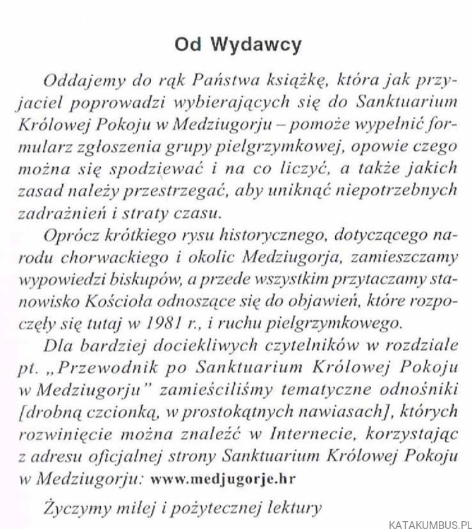 Vademecum pielgrzyma. Ks. STANISŁAW KANIA SCHP