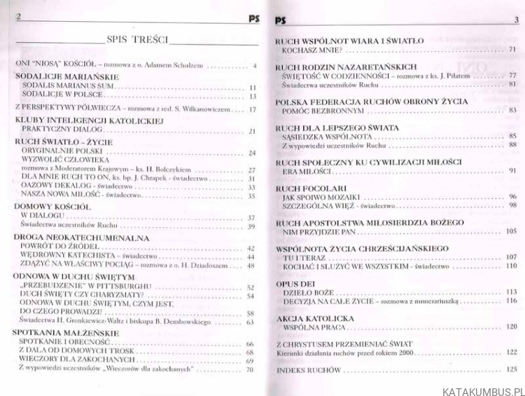 Ruchy odnowy Kościoła / Post Scriptum nr 1. PRACA ZBIOROWA