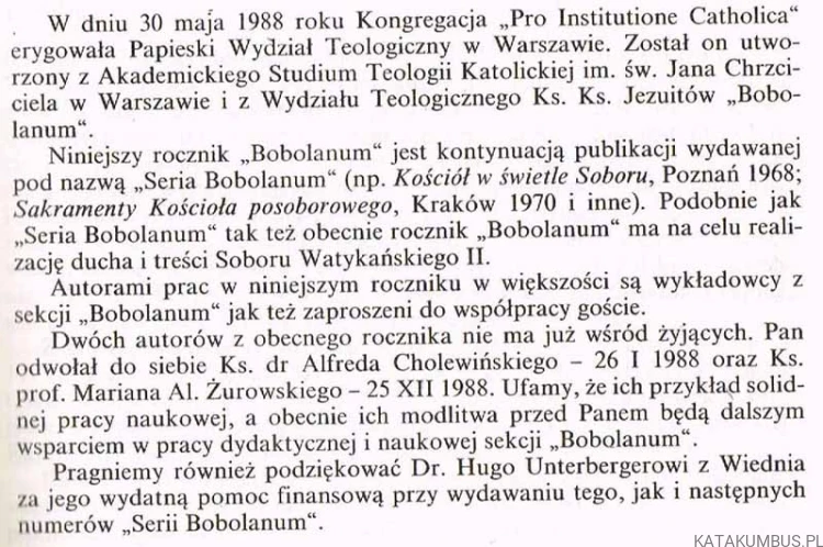 Bobolanum 1990 rocznik 1. PRACA ZBIOROWA