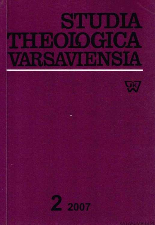 Studia Theologica Varsaviensia 2 / 2007. PRACA ZBIOROWA