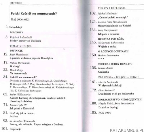 Polski Kościół na manowcach? / ZNAK nr 612. PRACA ZBIOROWA