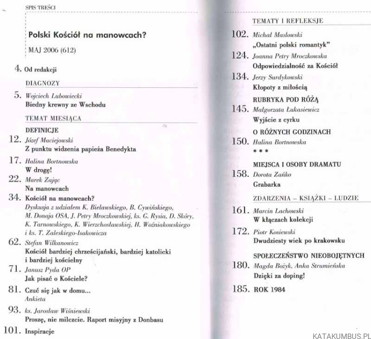 Polski Kościół na manowcach? / ZNAK nr 612. PRACA ZBIOROWA