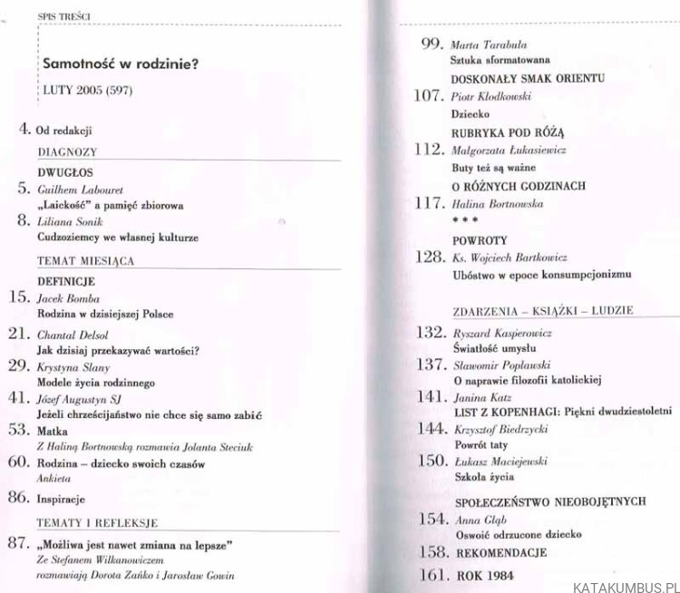 Samotność w rodzinie? / ZNAK nr 597. PRACA ZBIOROWA