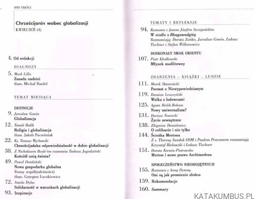 Chrześcijanin wobec globalizacji / ZNAK nr 538. PRACA ZBIOROWA