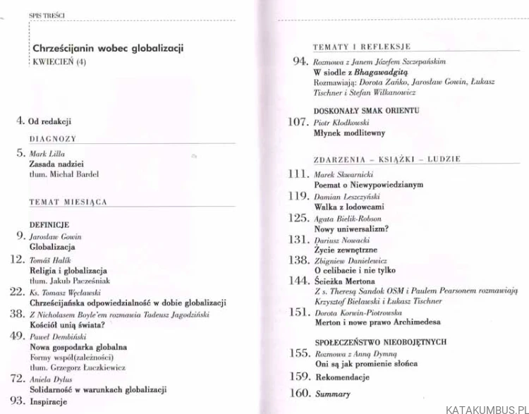 Chrześcijanin wobec globalizacji / ZNAK nr 538. PRACA ZBIOROWA