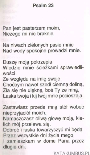 Pan jest pasterzem moim. HENRYK MŁYNARSKI