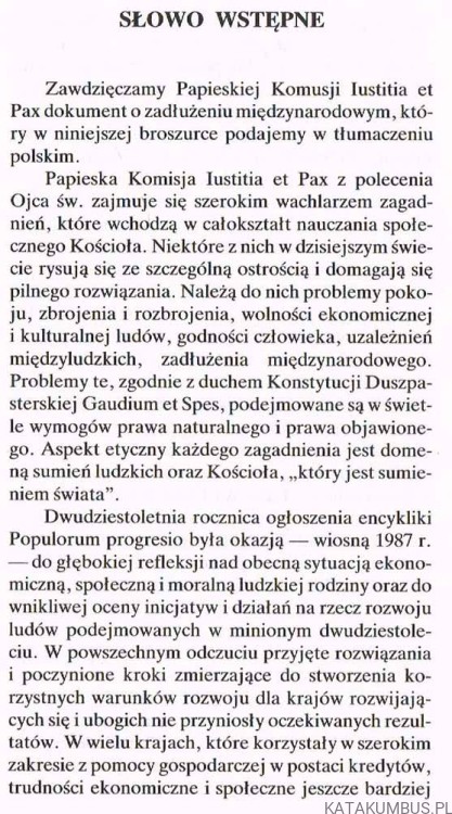 W służbie na rzecz wspólnoty ludzkiej: Etyczne podejście do kwestii zadłużenia międzynarodowego