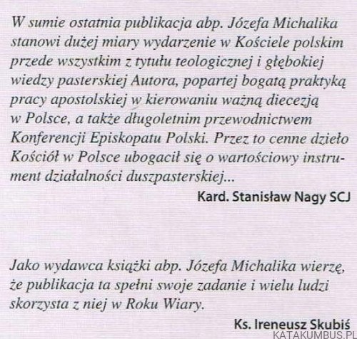 Wokół roku wiary / Abp Józef Michalik