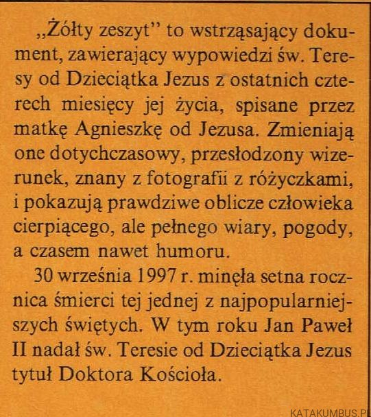 Żółty zeszyt. Red. KRYSTYNA RYBACKA