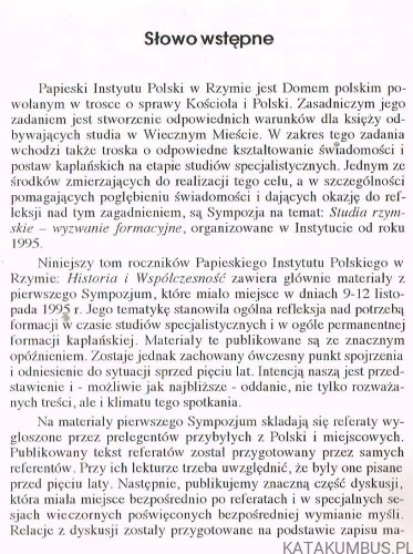 Historia i współczesność tom 2 / Papieski Instytut Polski w Rzymie. PRACA ZBIOROWA