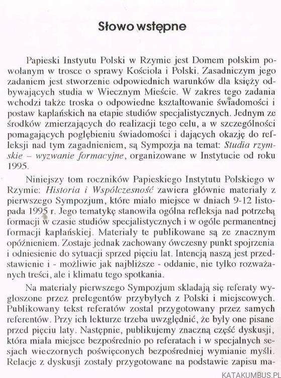 Historia i współczesność tom 2 / Papieski Instytut Polski w Rzymie. PRACA ZBIOROWA