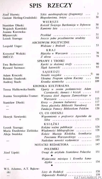Kultura nr 11/ 566 1994. PRACA ZBIOROWA