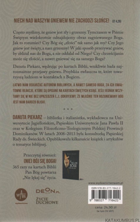 (Nie) święty gniew. DANUTA PIEKARZ
