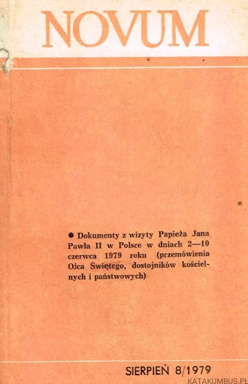 Novum Sierpień 8 / 1979. PRACA ZBIOROWA