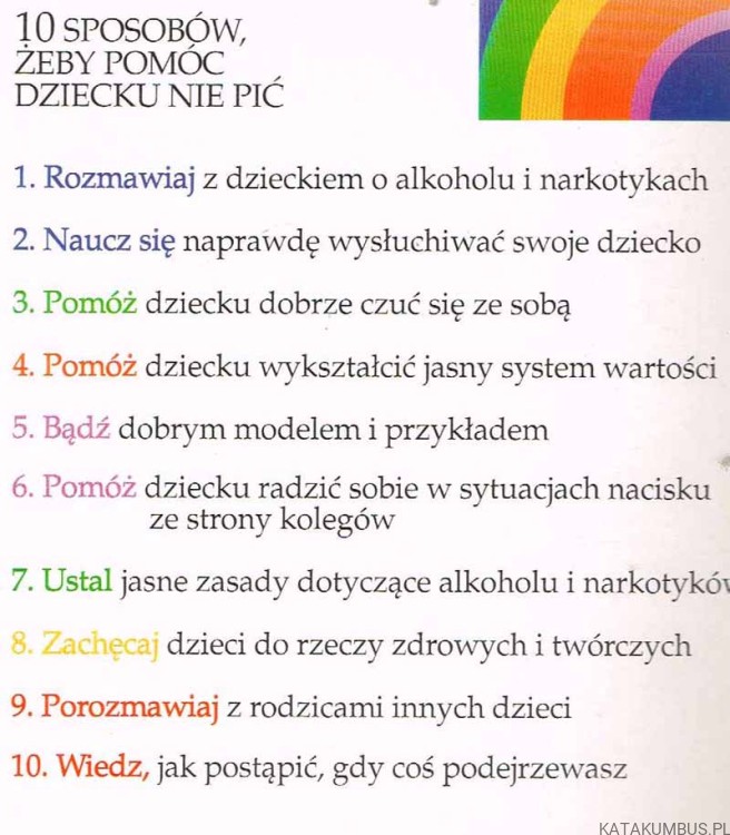 Jak pomóc dziecku nie pić. ALICJA PACEWICZ