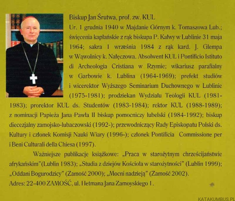 Życie moje oddam za Ciebie. bp JAN ŚRUTWA