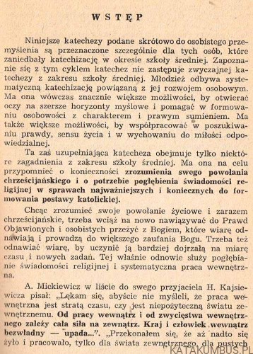 Katecheza dla dorosłych. o. NIWARD ST. KARSZNIA