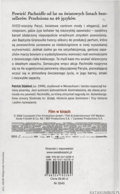 Pachnidło. Historia pewnego mordercy. PATRICK SUSKIND