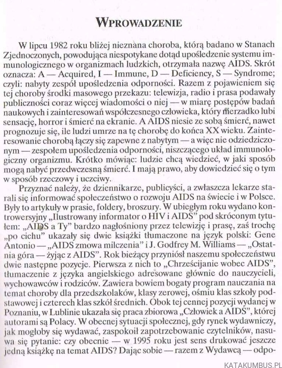 AIDS-śmiertelny przypadek. Ks. JAN ŚLEDZIANOWSKI