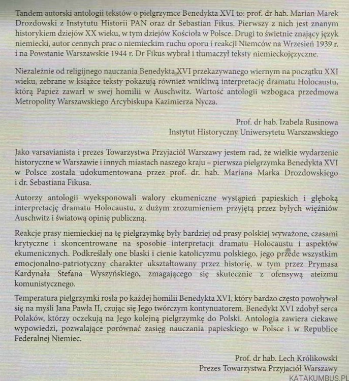 Pielgrzymka Benedykta XVI do Polski w 2006 roku śladami Jana Pawła II. PRACA ZBIOROWA