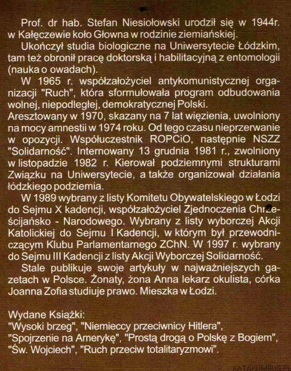 W wolnej III Rzeczypospolitej. STEFAN NIESIOŁOWSKI