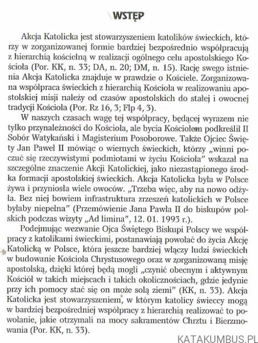 Statut Akcji Katolickiej w Polsce. PRACA ZBIOROWA