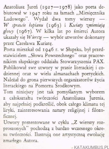 Godzina Jesienna. ANATOLIUSZ JUREŃ