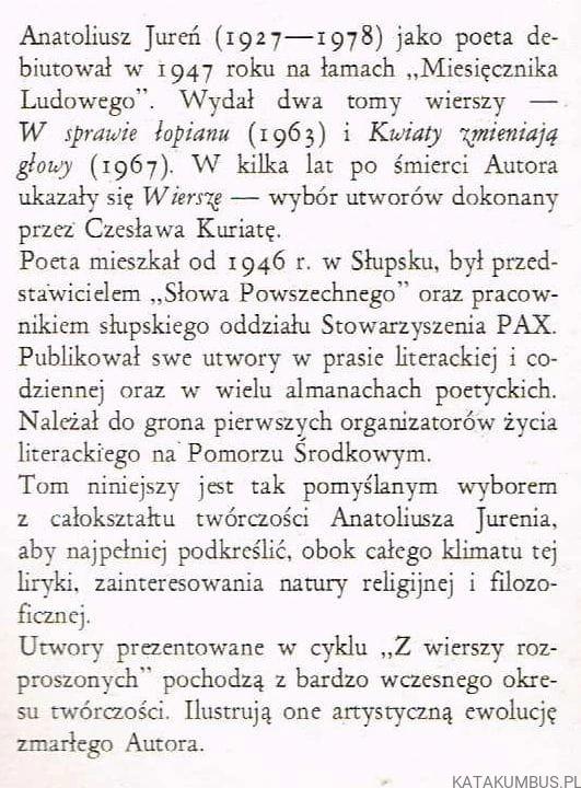 Godzina Jesienna. ANATOLIUSZ JUREŃ