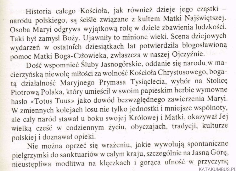 Jej zawierzył Kościół i Naród. Red. Ks. WALERIAN MOROZ CSMA