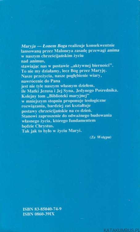 Maryja - Łonem Boga. GEORGE A. MALONEY