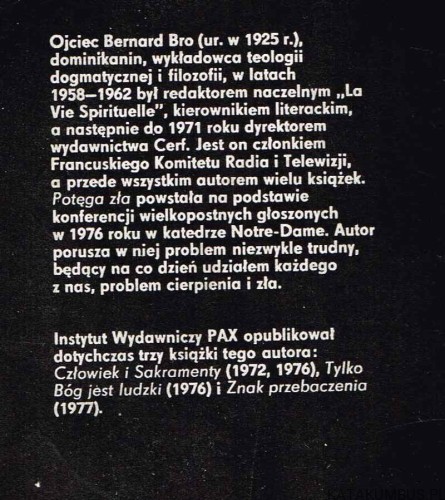 Potęga zła. BERNARD BRO