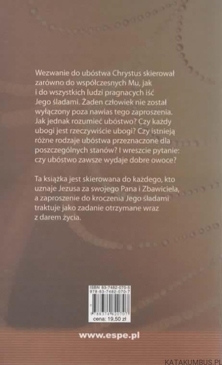 Ubóstwo. RANIERO CANTALAMESSA
