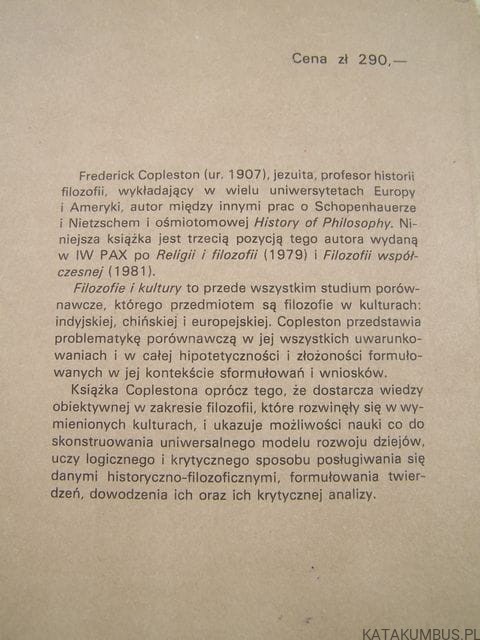 Filozofie i kultury. FREDERICK C. COPLESTON