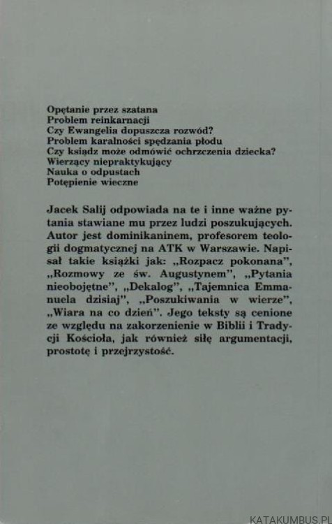 Szukającym drogi. JACEK SALIJ OP